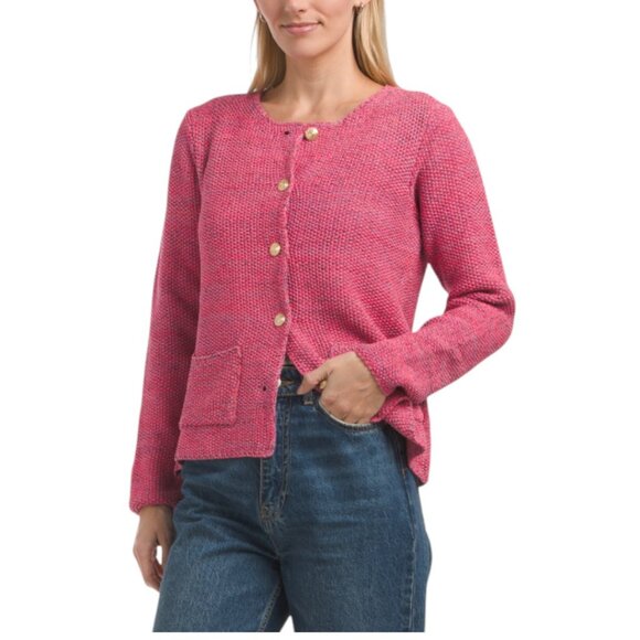 cocogio Sweaters - COCOGIO Made In Italy Gold Tone Buttons Sweater Cardigan